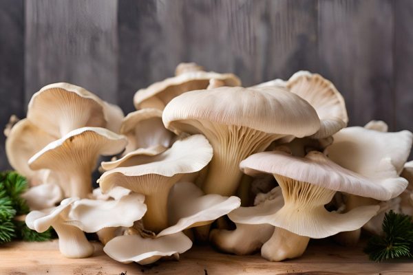 Winter oyster mushrooms